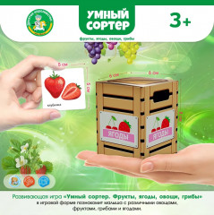 Игра настольная «Фрукты, ягоды, овощи, грибы» - Фото 3