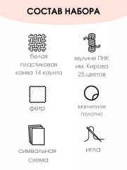 Набор для вышивания на пластиковой канве «Чайная фантазия» - Фото 1