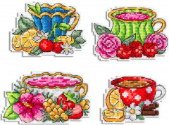 Набор для вышивания на пластиковой канве «Чайная фантазия» - Фото 2