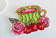 Набор для вышивания на пластиковой канве «Чайная фантазия» - Фото 6