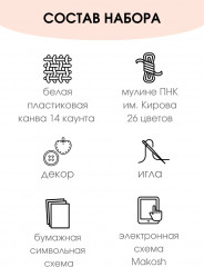 Набор для вышивания на пластиковой канве «Принц и принцесса» - Фото 1