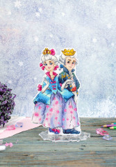 Набор для вышивания на пластиковой канве «Принц и принцесса» - Фото 3