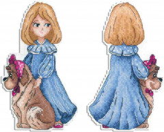 Набор для вышивания на пластиковой канве «Пушистая няня» - Фото 2