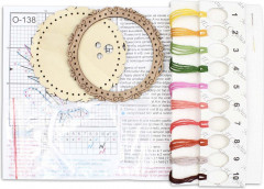 Набор для вышивания на деревянной основе «Букет тюльпанов» - Фото 4