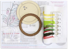 Набор для вышивания на деревянной основе «Дачные ягоды. Земляника» - Фото 4