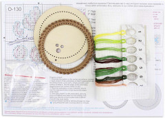 Набор для вышивания на деревянной основе «Дачные ягоды. Крыжовник» - Фото 4