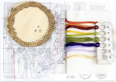 Набор для вышивания на деревянной основе «Грибной домик» - Фото 4