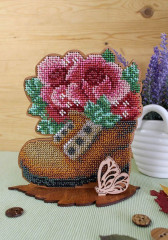 Набор для вышивания на деревянной основе «Садовая прелесть» - Фото 1