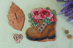 Набор для вышивания на деревянной основе «Садовая прелесть» - Фото 2