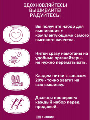 Набор для вышивания по мотивам картины В. Ван Гога «Ночная терраса кафе» - Фото 7