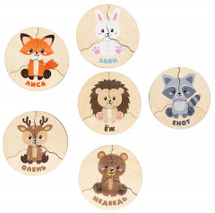 Пазл деревянный «Животные леса» - Фото 11