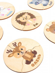 Пазл деревянный «Животные леса» - Фото 12