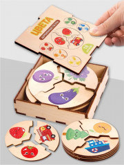 Пазл деревянный «Цвета» - Фото 1