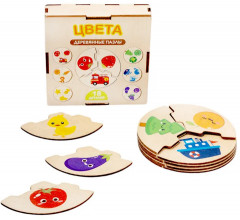 Пазл деревянный «Цвета» - Фото 8