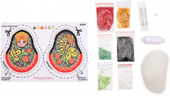 Набор для вышивания бисером «Матрешка хохлома» - Фото 1