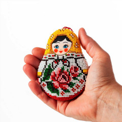 Набор для вышивания бисером «Матрешка Семеновская» - Фото 2