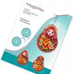 Набор для вышивания бисером «Матрешка Жостовская» - Фото 4