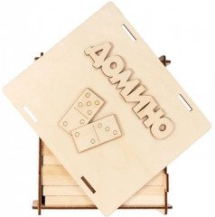 Домино в деревянной коробке - Фото 4