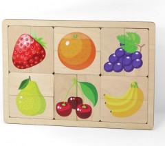 Пазл деревянный «Фрукты, ягоды» - Фото 1