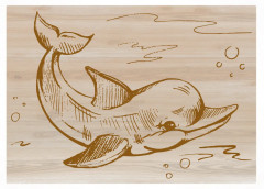 Доски для выжигания «Дельфин и лисенок» - Фото 4