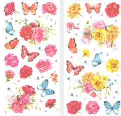 Набор татуировок-переводилок «Цветы» - Фото 1