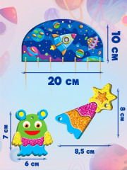 Набор для творчества «Аппликация-подвеска. Космос» - Фото 9