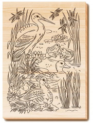 Доска для выжигания и росписи «На пруду» - Фото 12