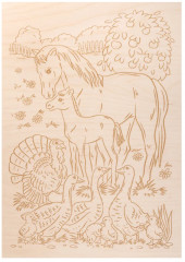 Доска для выжигания и росписи «На ферме» - Фото 16