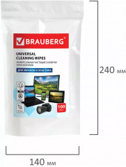 Салфетки влажные для экранов всех типов и пластика, запасной блок - Фото 13