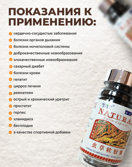 Капсулы «Кордицепс для иммунитета»