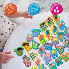 Игра развивающая «Деревянная азбука на магнитах» - Фото 3