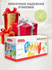 Игрушка развивающая «Забивалка. Радужные столбики» с молотком - Фото 10