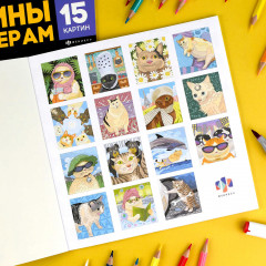 Раскраска «Коты-мемы» - Фото 2