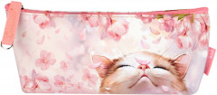 Пенал школьный «Цветочный кот» - Фото 1