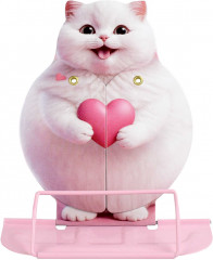 Подставка для книг раздвижная «Котенок с сердечком» - Фото 1