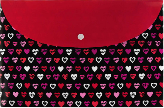 Папка для тетрадей «Сердечки»