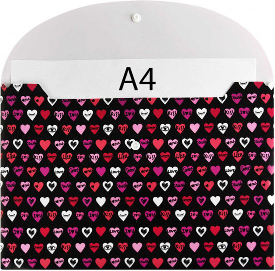 Папка для тетрадей «Сердечки»