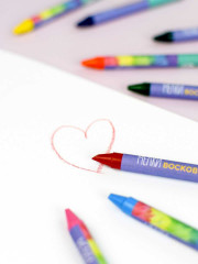 Набор мелков восковых «Мишка и енот» - Фото 11