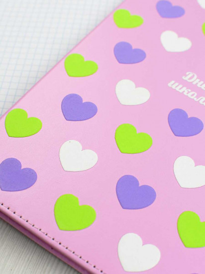 Дневник школьный «Сердечки на розовом»