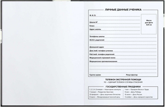 Дневник школьный «Три кота»