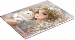 Дневник школьный «Блондинка с котёнком» - Фото 1