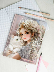 Дневник школьный «Блондинка с котёнком» - Фото 9