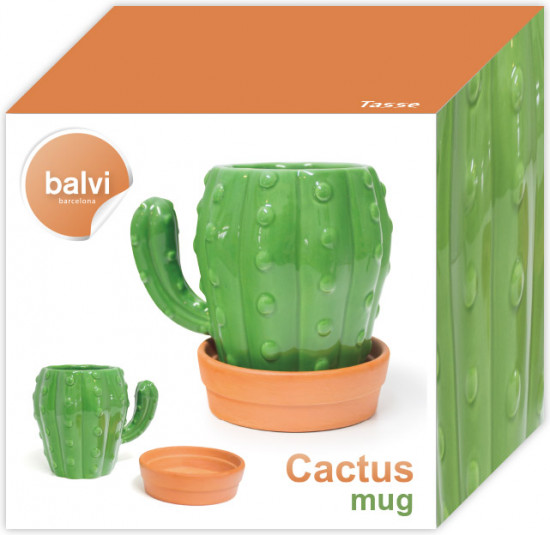 Кружка с блюдцем «Cactus»
