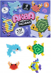 Аквамозаика для детей развивающая «Подводный мир» - Фото 1