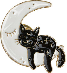Набор металлических значков «Moon cats» - Фото 2