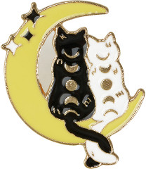 Набор металлических значков «Moon cats» - Фото 4