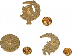 Набор металлических значков «Moon cats» - Фото 5