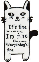 Набор металлических значков «Everythings fine» - Фото 3
