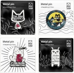 Набор металлических значков «Everythings fine» - Фото 8