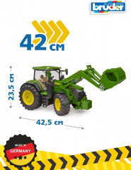 Трактор с фронтальным погрузчиком «John Deere 7R 350» - Фото 1